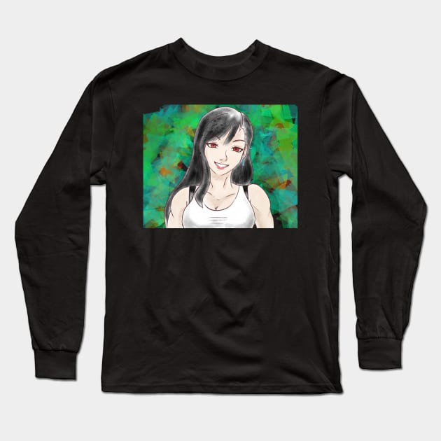 Tifa Lockhart Long Sleeve T-Shirt by Sephiroth1204